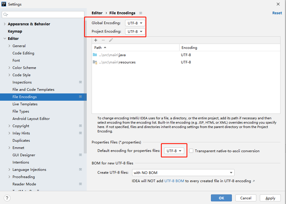 file encoding